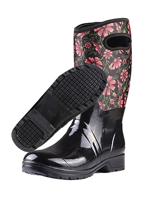 neoprene rubber boots.